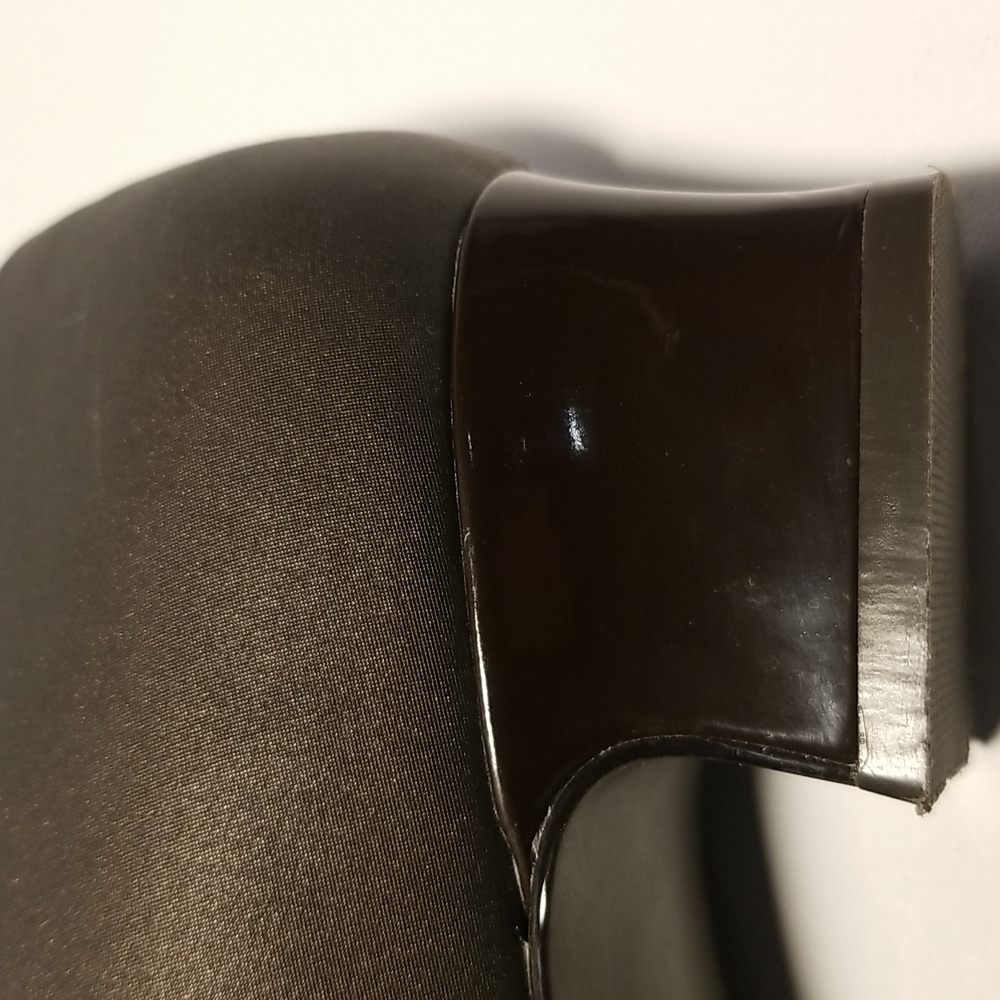 Soft Style brown vinyl block heels, women's size 7.5 - Picture 14 of 15